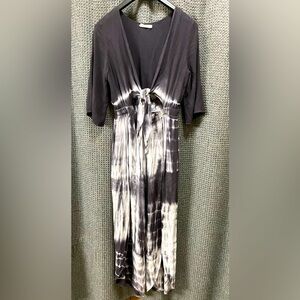 Peach Love California Tie Dye Romper Jumpsuit Swim Cover